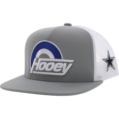 Dallas Cowboys HOOey Youth Logo Trucker Snapback Hat - Silver/White - NFL