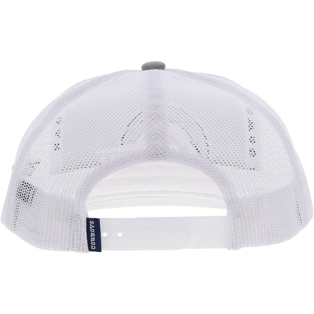 Dallas Cowboys HOOey Youth Logo Trucker Snapback Hat - Silver/White - NFL