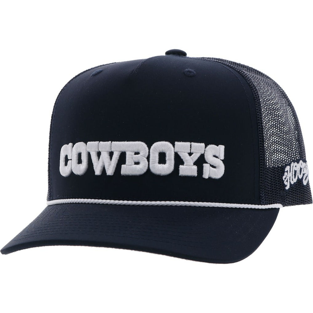 Dallas Cowboys HOOey Wordmark Rope Trucker Adjustable Hat - Navy - NFL
