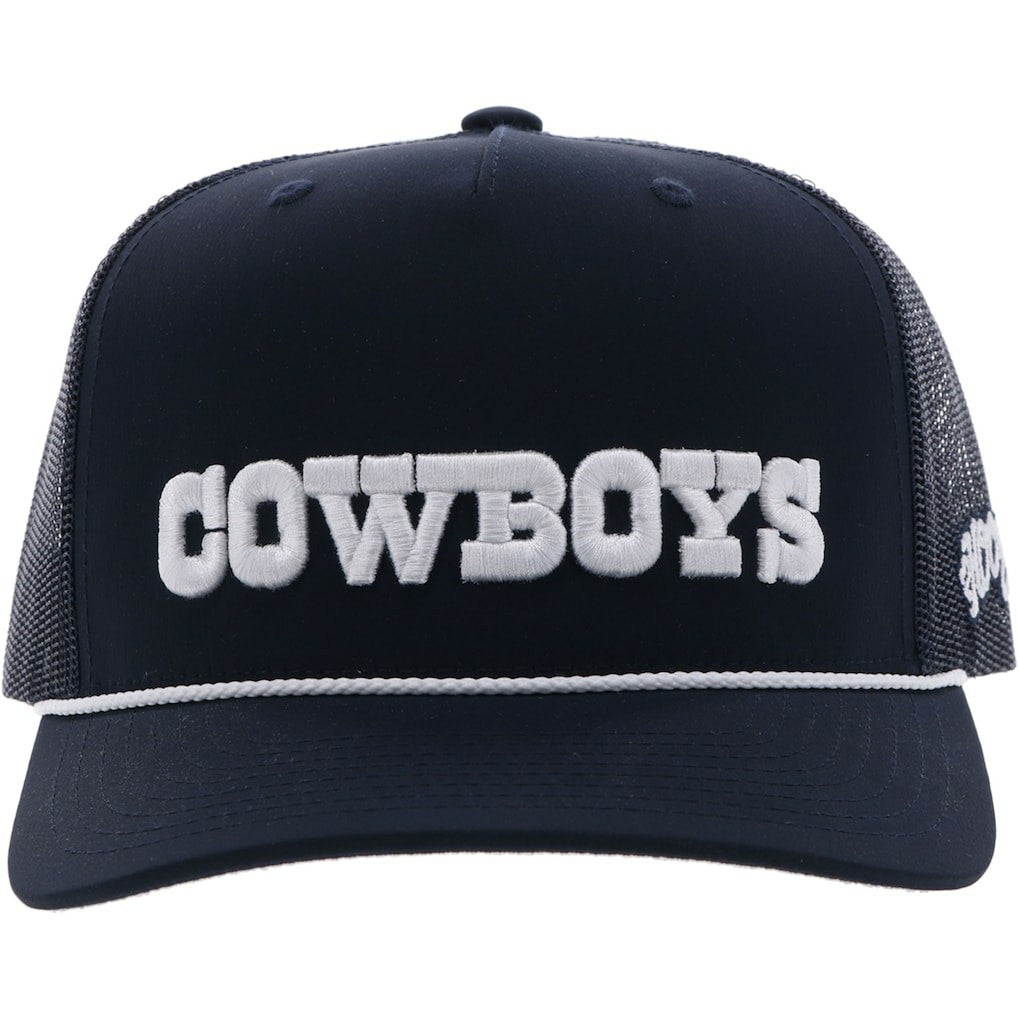 Dallas Cowboys HOOey Wordmark Rope Trucker Adjustable Hat - Navy - NFL