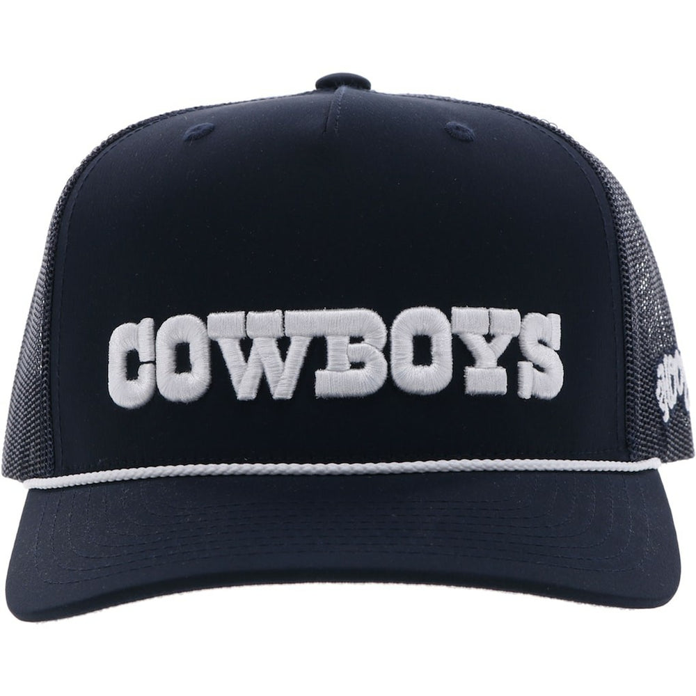 Dallas Cowboys HOOey Wordmark Rope Trucker Adjustable Hat - Navy - NFL