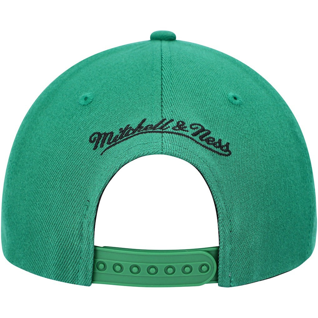 Mitchell & Ness Boston Celtics MVP Team Two-Tone 2.0 Stretch-Snapback Hat Kelly Green/Black