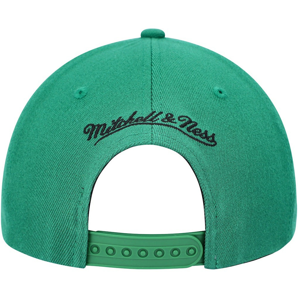 Mitchell & Ness Boston Celtics MVP Team Two-Tone 2.0 Stretch-Snapback Hat Kelly Green/Black