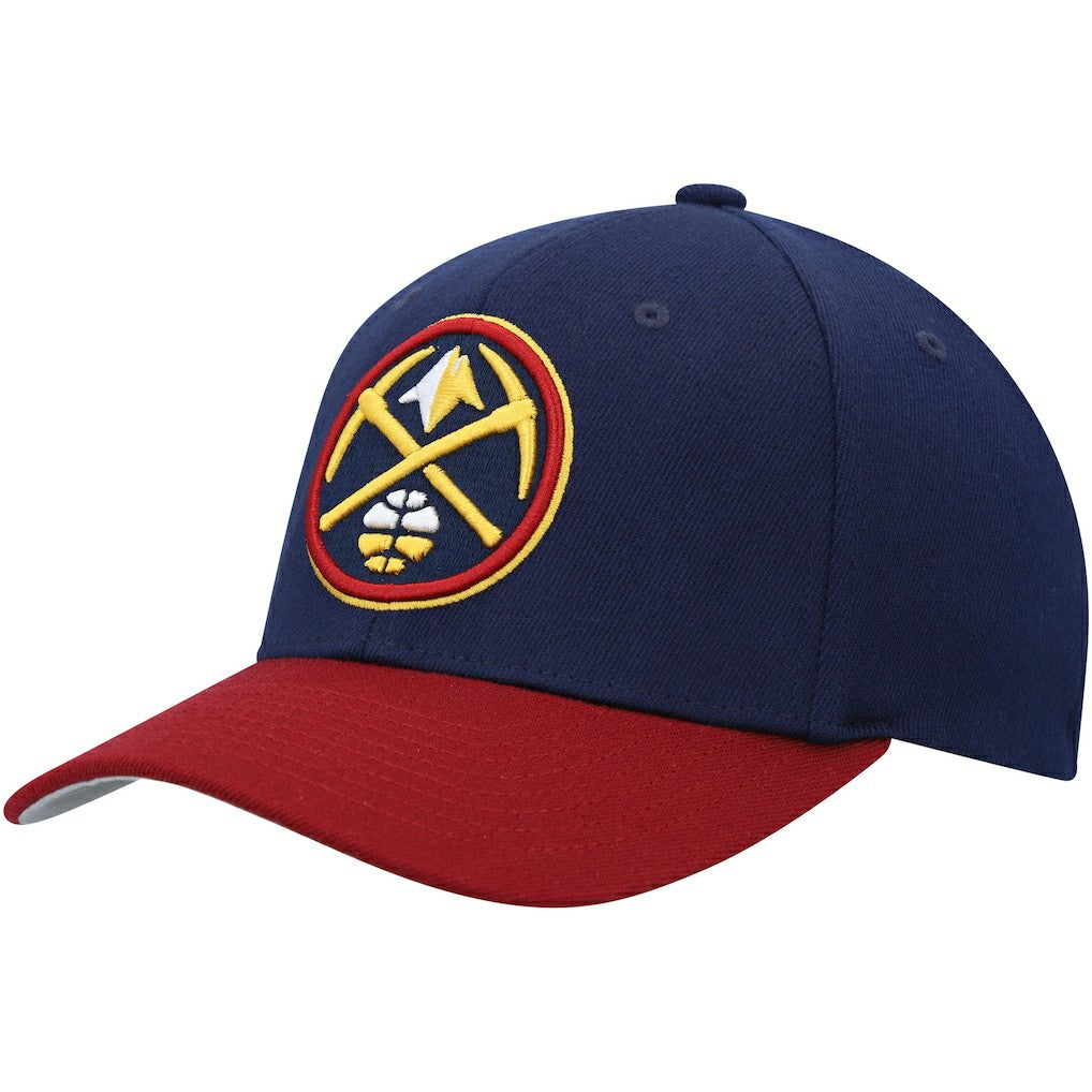 Mitchell & Ness Denver Nuggets MVP Team Two-Tone 2.0 Stretch-Snapback Hat Navy/Red