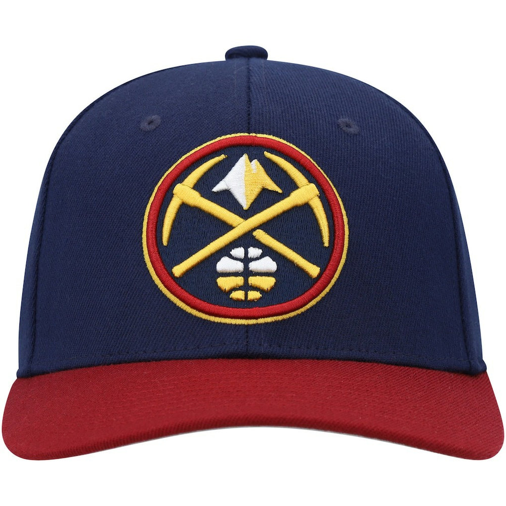 Mitchell & Ness Denver Nuggets MVP Team Two-Tone 2.0 Stretch-Snapback Hat Navy/Red