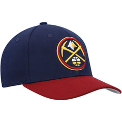 Mitchell & Ness Denver Nuggets MVP Team Two-Tone 2.0 Stretch-Snapback Hat Navy/Red