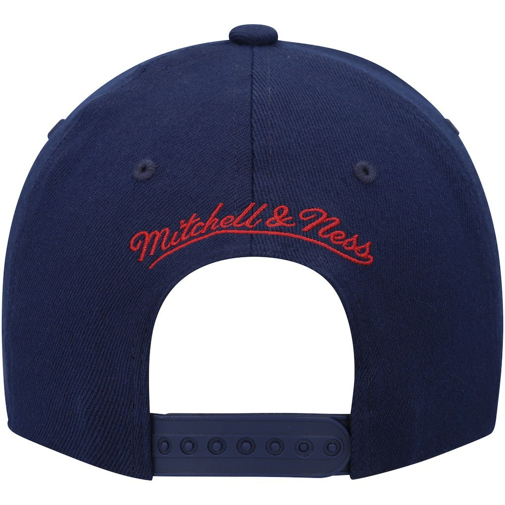 Mitchell & Ness Denver Nuggets MVP Team Two-Tone 2.0 Stretch-Snapback Hat Navy/Red