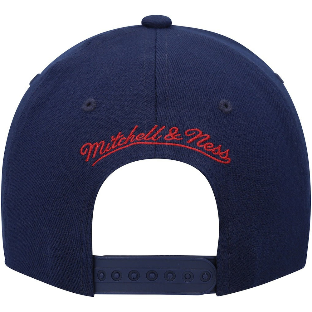 Mitchell & Ness Denver Nuggets MVP Team Two-Tone 2.0 Stretch-Snapback Hat Navy/Red