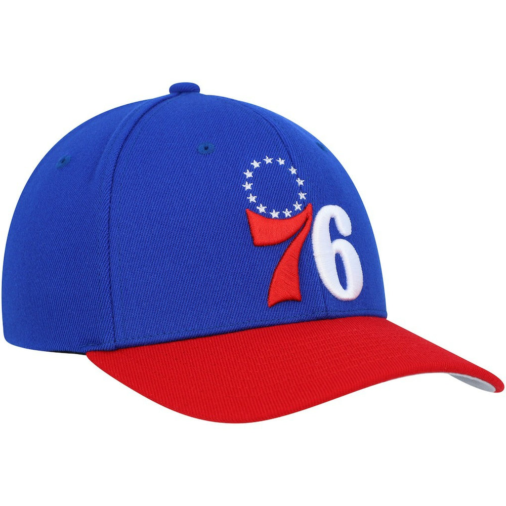 Mitchell & Ness Philadelphia 76ers MVP Team Two-Tone 2.0 Stretch-Snapback Hat Royal/Red