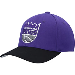 Mitchell & Ness Sacramento Kings MVP Team Two-Tone 2.0 Stretch-Snapback Hat Purple/Black