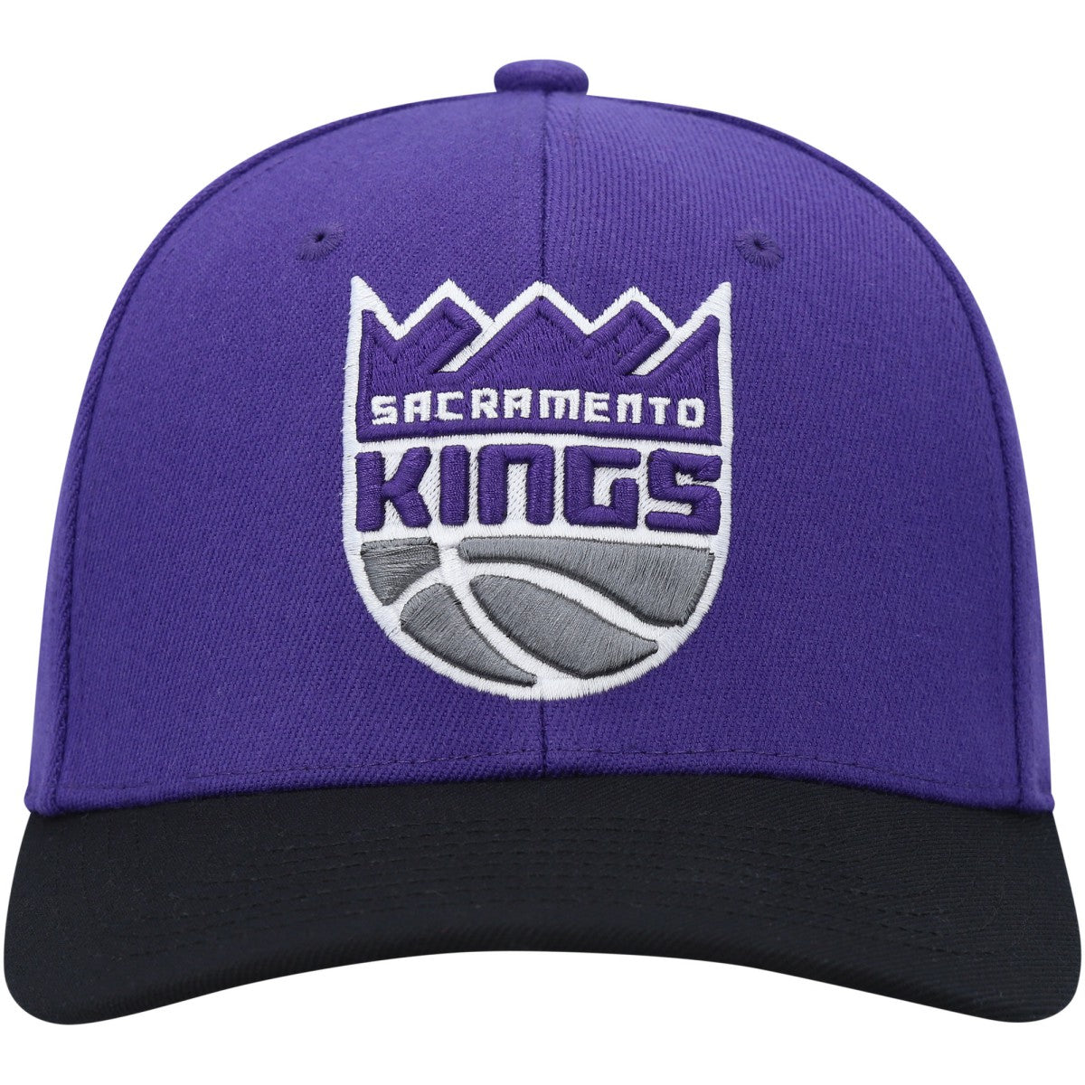 Mitchell & Ness Sacramento Kings MVP Team Two-Tone 2.0 Stretch-Snapback Hat Purple/Black