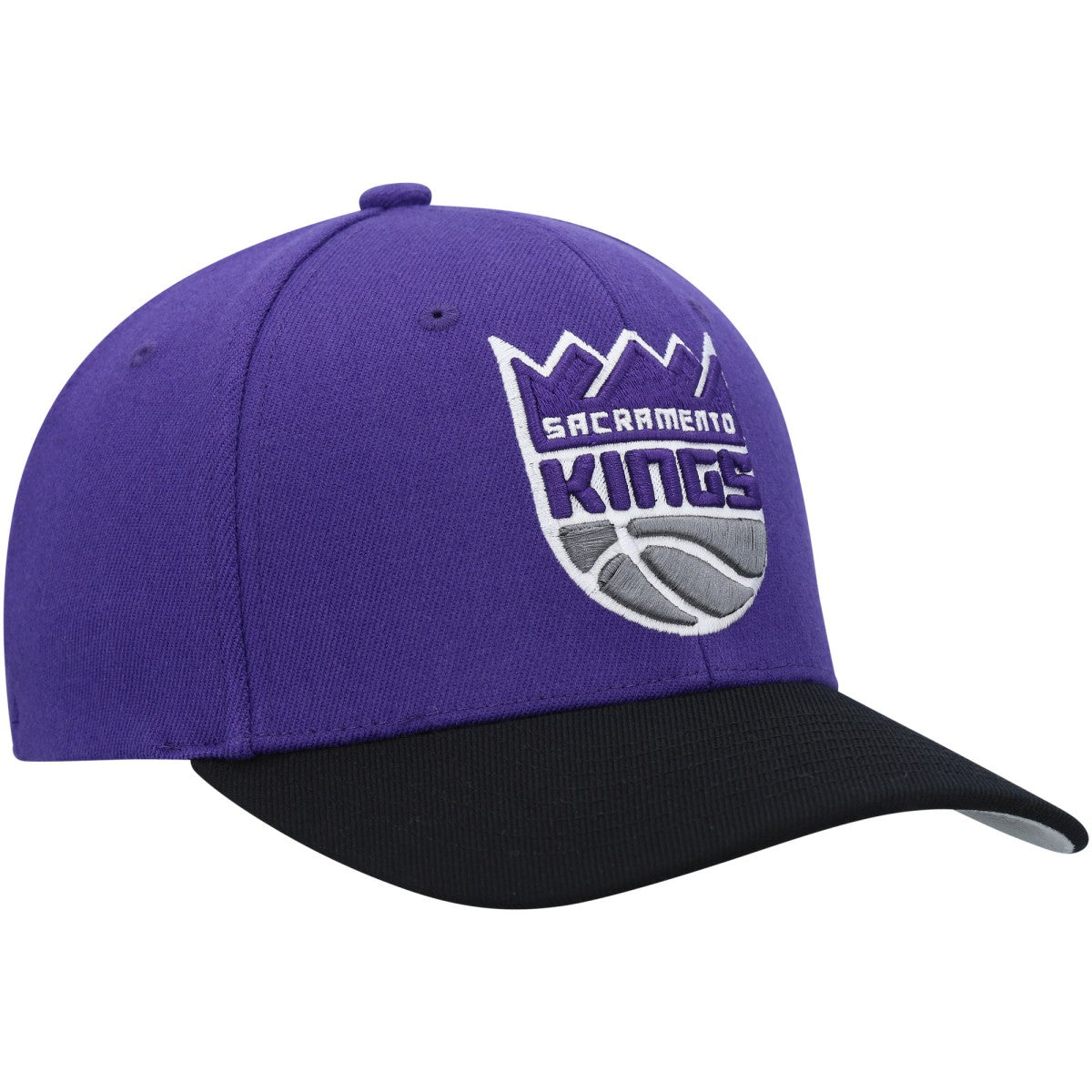 Mitchell & Ness Sacramento Kings MVP Team Two-Tone 2.0 Stretch-Snapback Hat Purple/Black