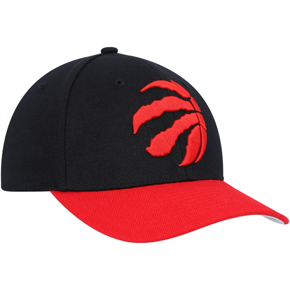Mitchell & Ness Toronto Raptors MVP Team Two-Tone 2.0 Stretch-Snapback Hat Black/Red