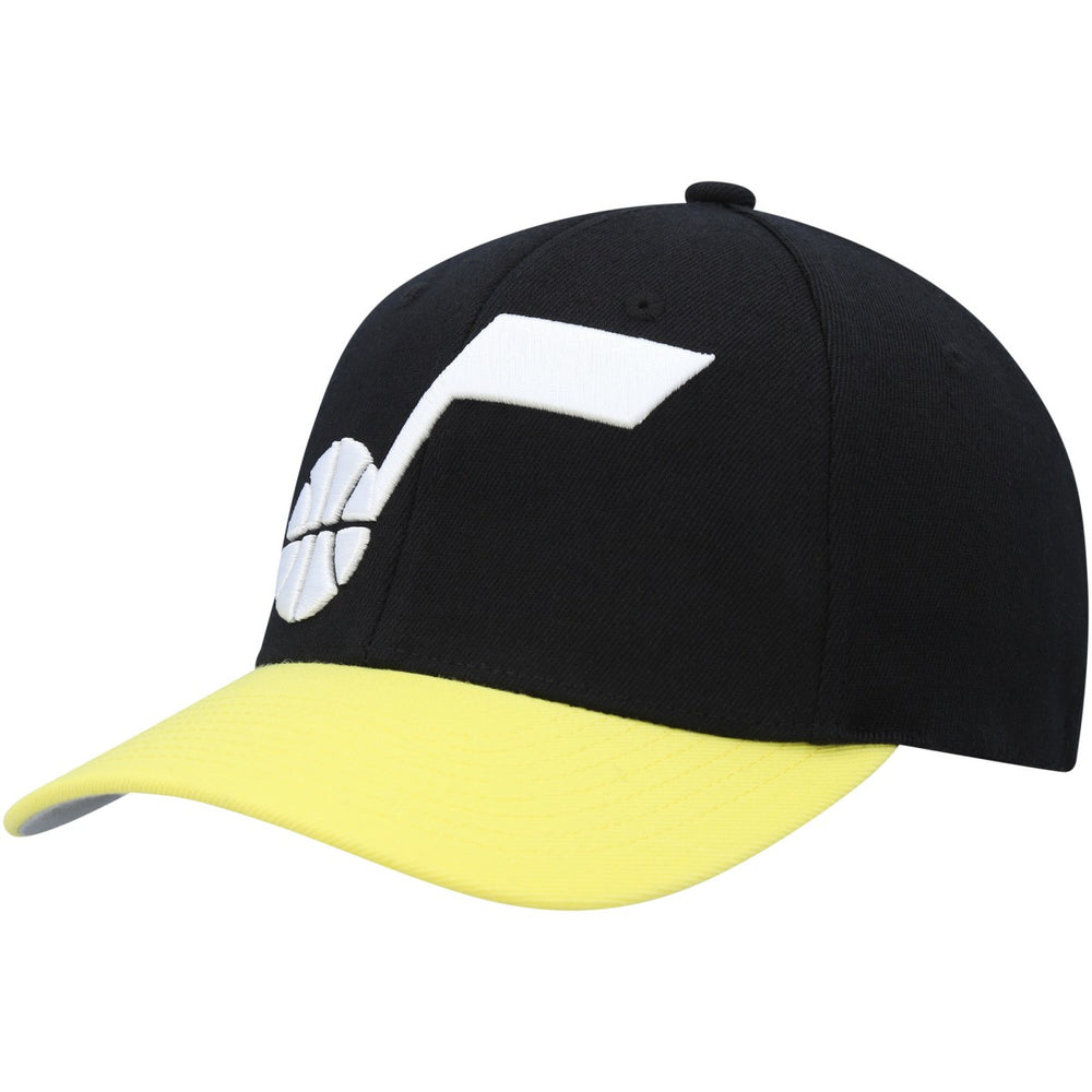 Mitchell & Ness Utah Jazz MVP Team Two-Tone 2.0 Stretch-Snapback Hat Black/Gold