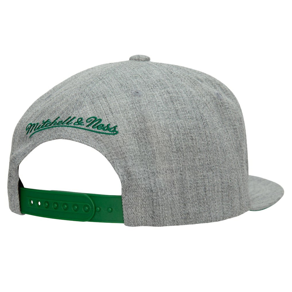 Mitchell & Ness Boston Celtics Hardwood Classics 2.0 Snapback Hat Heather Gray