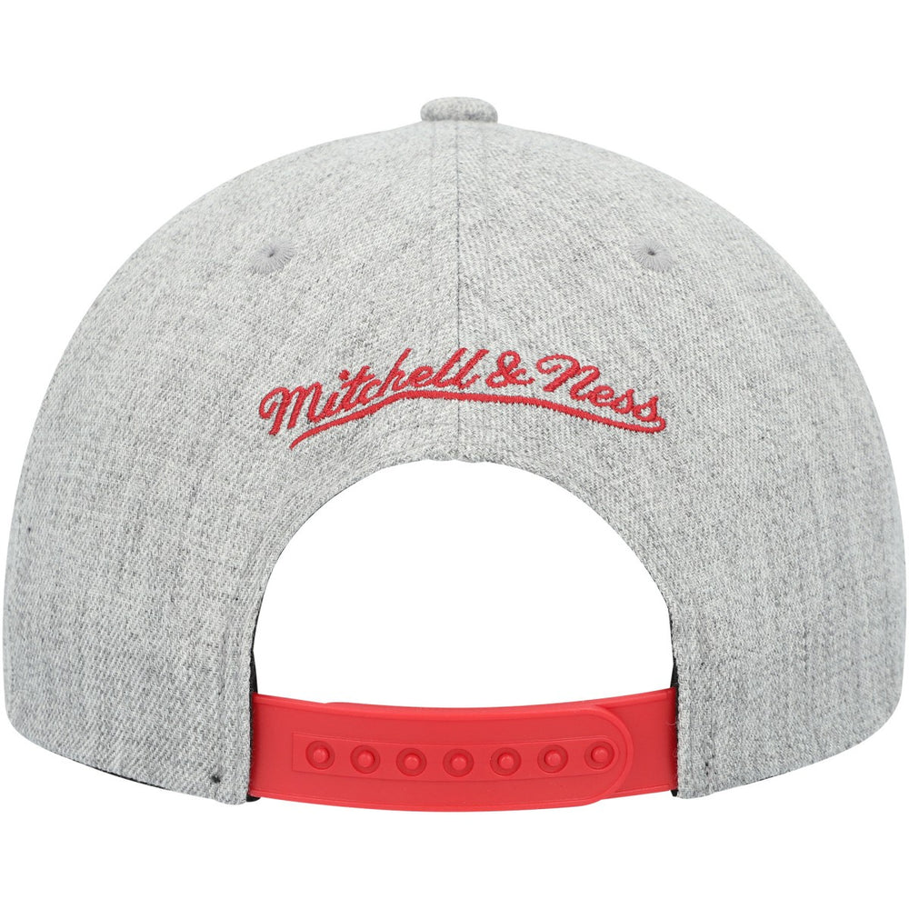 Mitchell & Ness Miami Heat Hardwood Classics 2.0 Snapback Hat Heather Gray