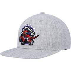 Mitchell & Ness Toronto Raptors Hardwood Classics 2.0 Snapback Hat Heather Gray