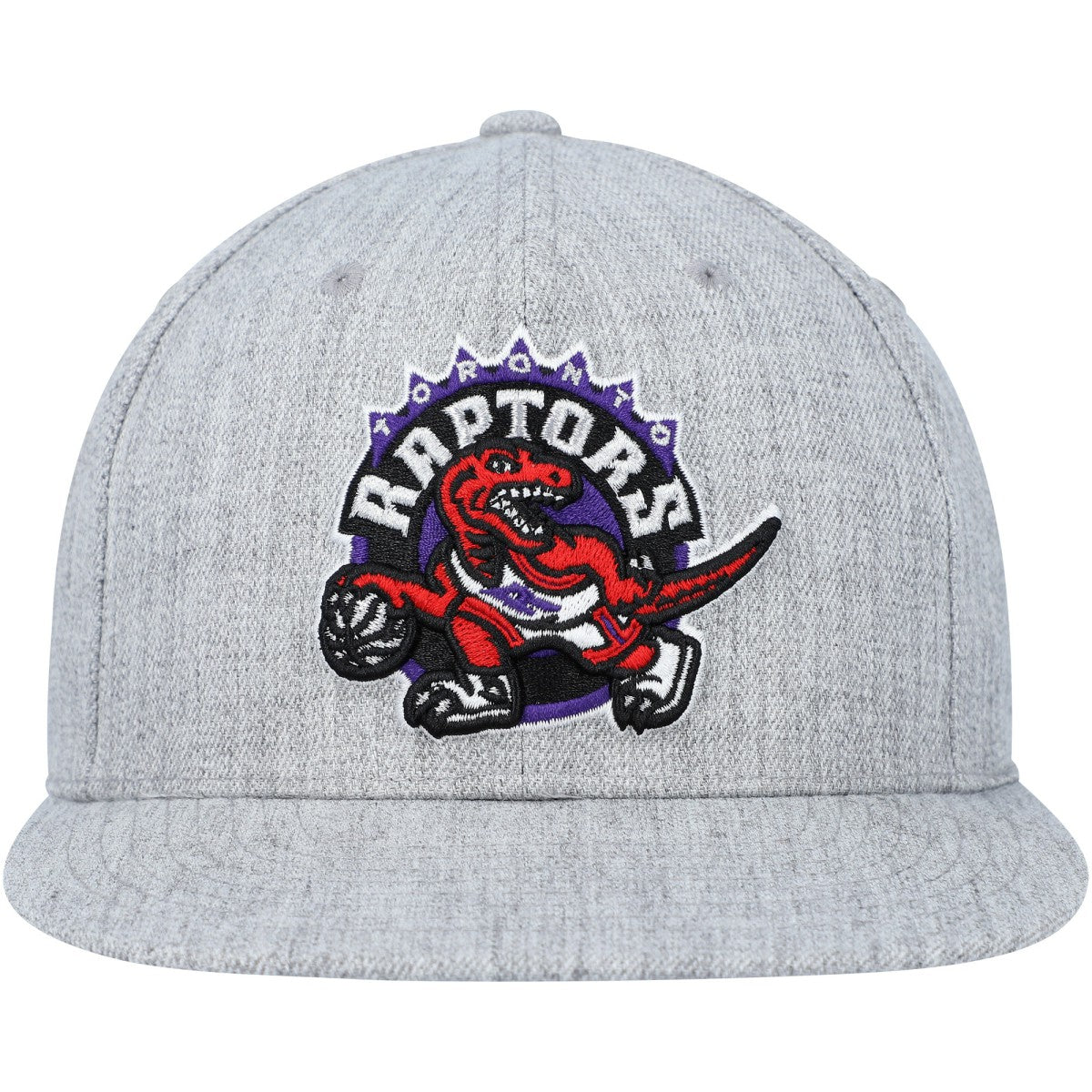 Mitchell & Ness Toronto Raptors Hardwood Classics 2.0 Snapback Hat Heather Gray