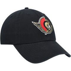 Ottawa Senators '47 Clean Up Adjustable Hat - Black | 47 brand Lifestyle
