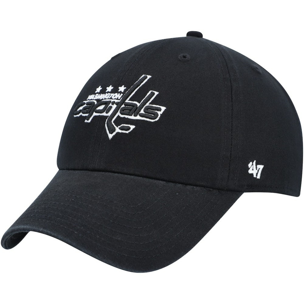 Washington Capitals '47 Clean Up Adjustable Hat - Black | 47 brand discount