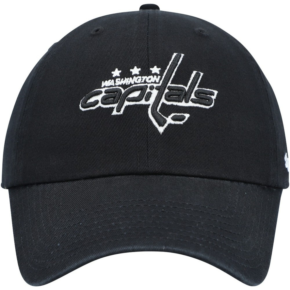 Washington Capitals '47 Clean Up Adjustable Hat - Black | 47 brand discount