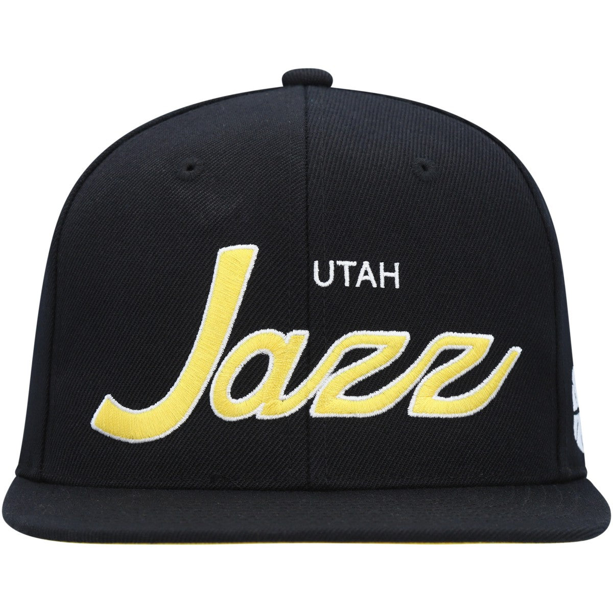 Mitchell & Ness Utah Jazz Hardwood Classics Script 2.0 Snapback Hat Black