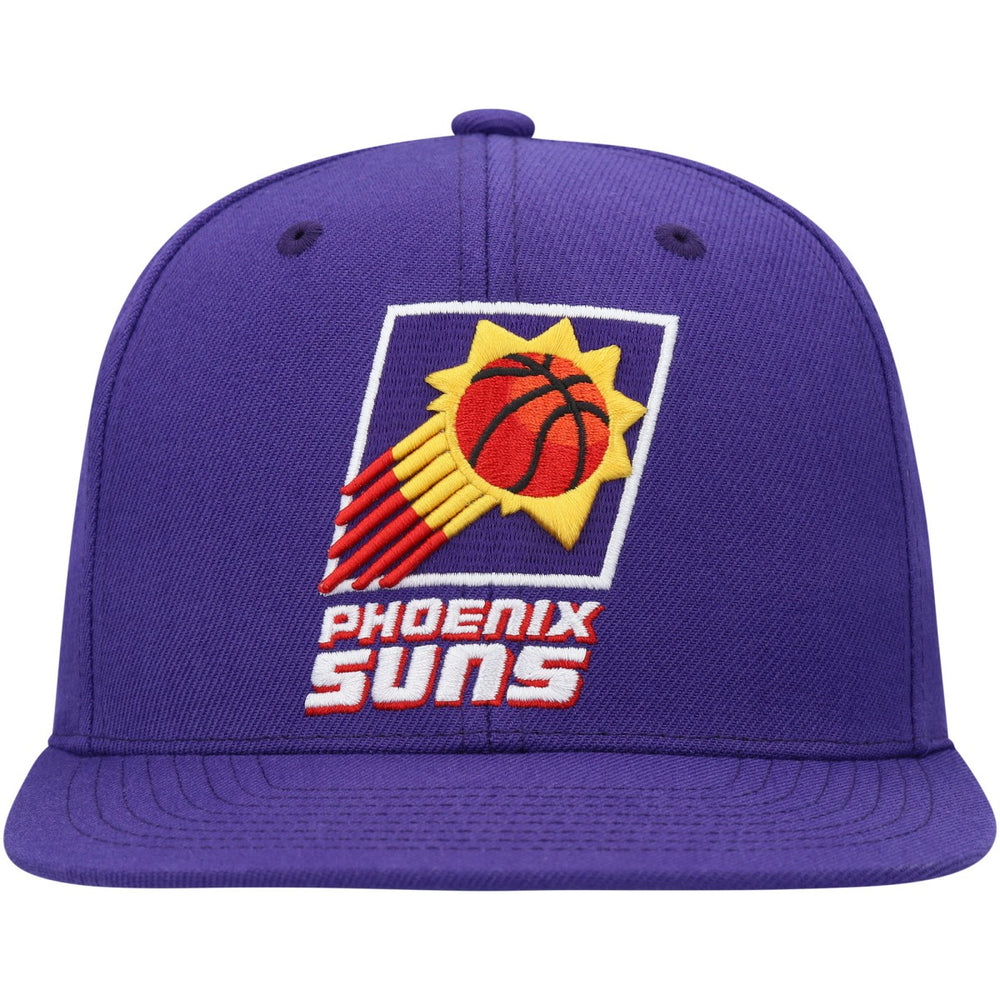 Mitchell & Ness Phoenix Suns Hardwood Classics MVP Team Ground 2.0 Fitted Hat Purple