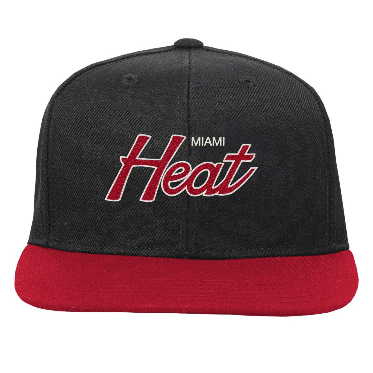 Mitchell & Ness Miami Heat Youth Team Script Snapback Hat Black