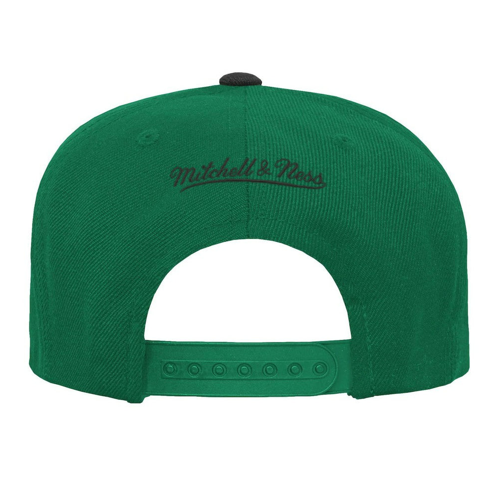 Mitchell & Ness Boston Celtics Youth Two-Tone Snapback Hat Kelly Green/Black