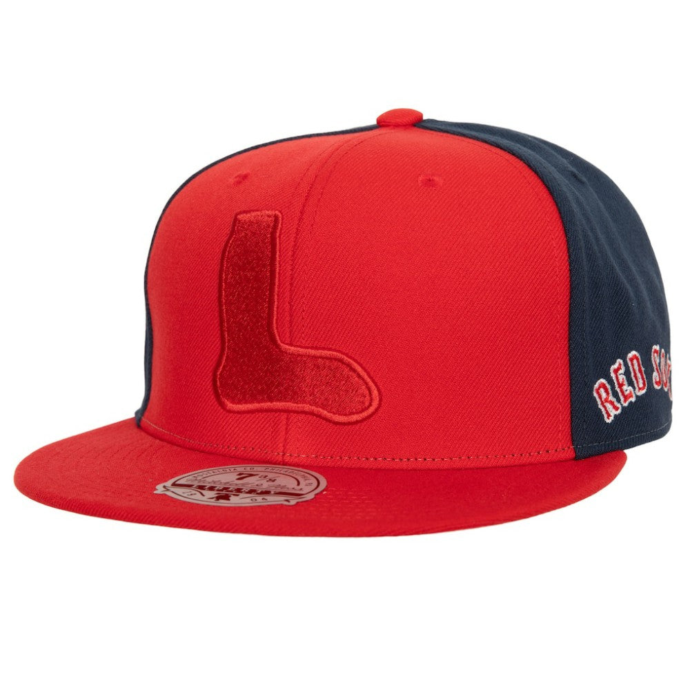 Boston Red Sox Mitchell & Ness Bases Loaded Fitted Hat Outlet