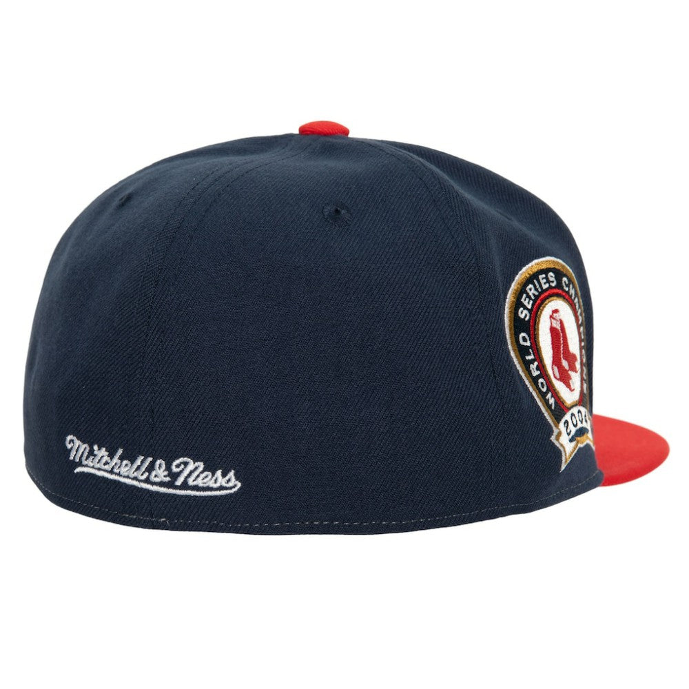 Boston Red Sox Mitchell & Ness Bases Loaded Fitted Hat Outlet