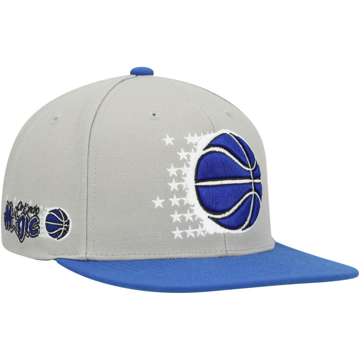 Mitchell & Ness Orlando Magic Hardwood Classics Essentials 2.0 Snapback Hat Gray/Blue