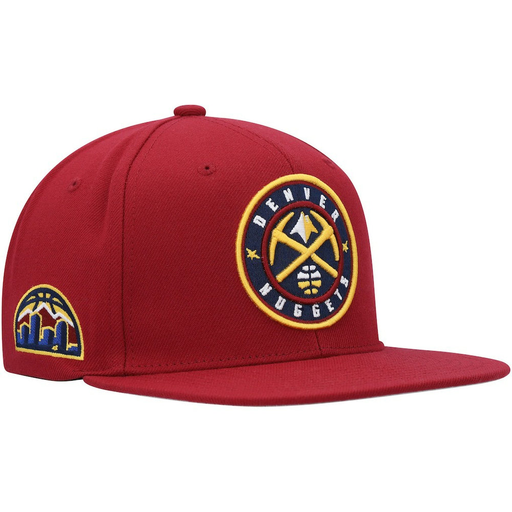 Mitchell & Ness Denver Nuggets Side Core 2.0 Snapback Hat Red