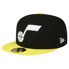 New Era Utah Jazz 2-Tone 59FIFTY Fitted Hat Black/Yellow