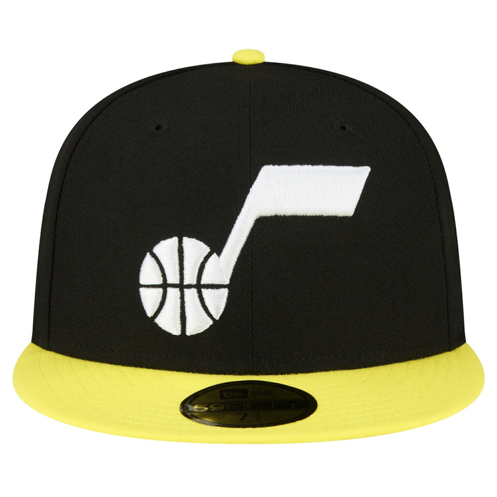 New Era Utah Jazz 2-Tone 59FIFTY Fitted Hat Black/Yellow