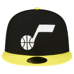 New Era Utah Jazz 2-Tone 59FIFTY Fitted Hat Black/Yellow