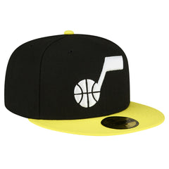 New Era Utah Jazz 2-Tone 59FIFTY Fitted Hat Black/Yellow