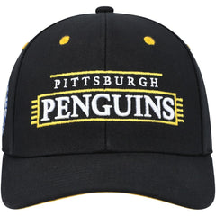 Pittsburgh Penguins Mitchell & Ness LOFI Pro Snapback Hat - Black | NHL Clearance