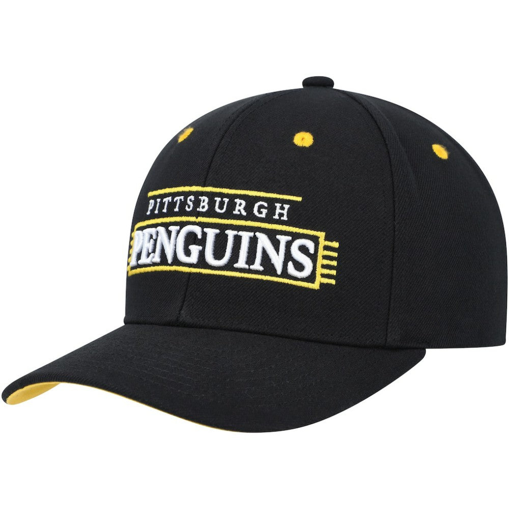 Pittsburgh Penguins Mitchell & Ness LOFI Pro Snapback Hat - Black | NHL Clearance