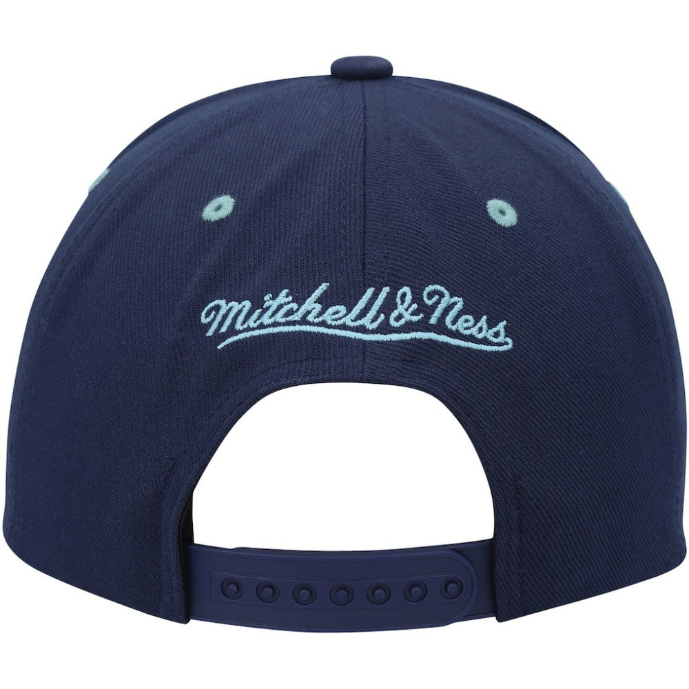 Seattle Kraken Mitchell & Ness LOFI Pro Snapback Hat - Deep Sea Blue | NHL on sale
