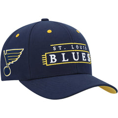 St. Louis Blues Mitchell & Ness LOFI Pro Snapback Hat - Navy | NHL on sale