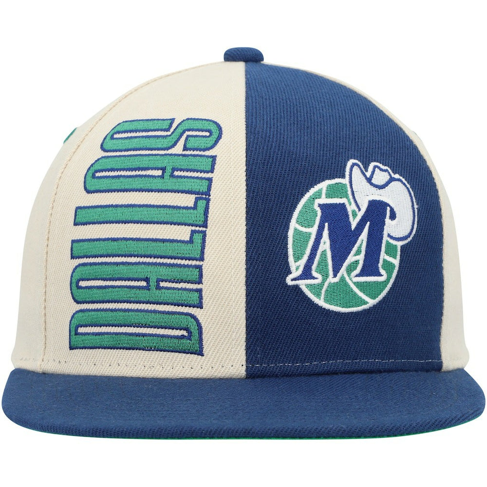 Mitchell & Ness Dallas Mavericks Hardwood Classics Pop Snapback Hat Cream