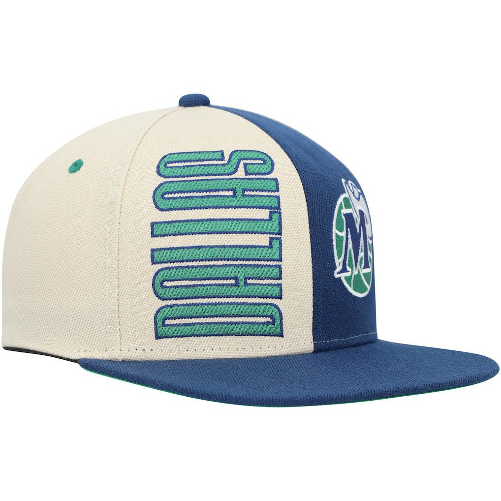 Mitchell & Ness Dallas Mavericks Hardwood Classics Pop Snapback Hat Cream