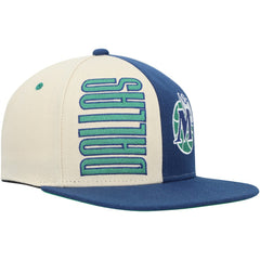 Mitchell & Ness Dallas Mavericks Hardwood Classics Pop Snapback Hat Cream
