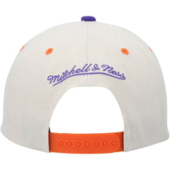 Mitchell & Ness Phoenix Suns Hardwood Classics Pop Snapback Hat Cream/Purple