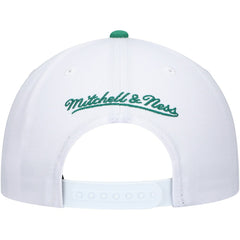 Mitchell & Ness Boston Celtics Hardwood Classics Core 2-Tone 2.0 Pro Snapback Hat White/Green