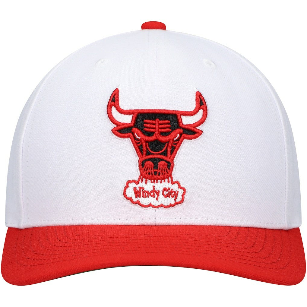 Mitchell & Ness Chicago Bulls Hardwood Classics Core 2-Tone 2.0 Pro Snapback Hat White/Red