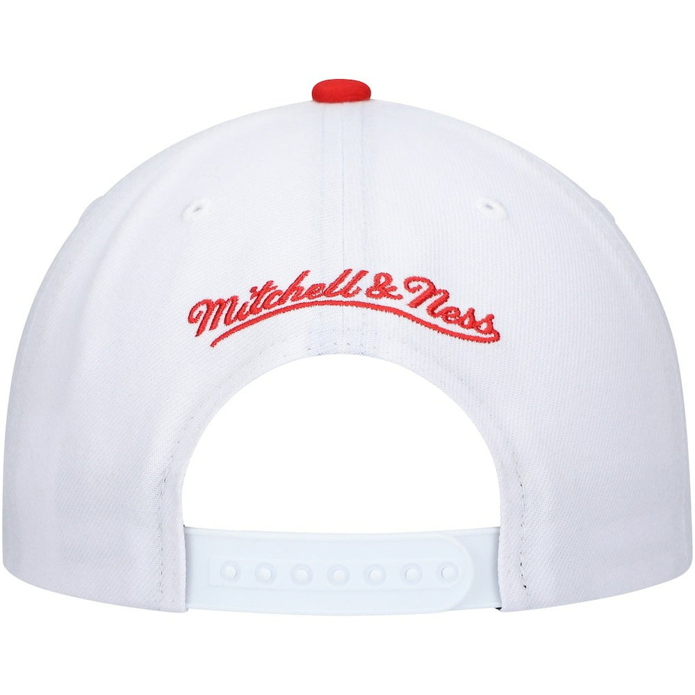 Mitchell & Ness Chicago Bulls Hardwood Classics Core 2-Tone 2.0 Pro Snapback Hat White/Red