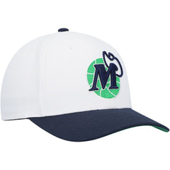 Mitchell & Ness Dallas Mavericks Hardwood Classics Core 2-Tone 2.0 Pro Snapback Hat White/Navy