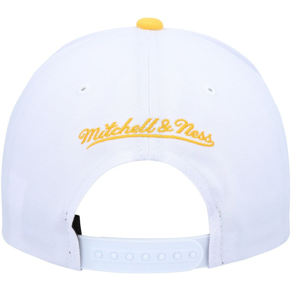 Mitchell & Ness Golden State Warriors Hardwood Classics Core 2-Tone 2.0 Pro Snapback Hat White/Gold